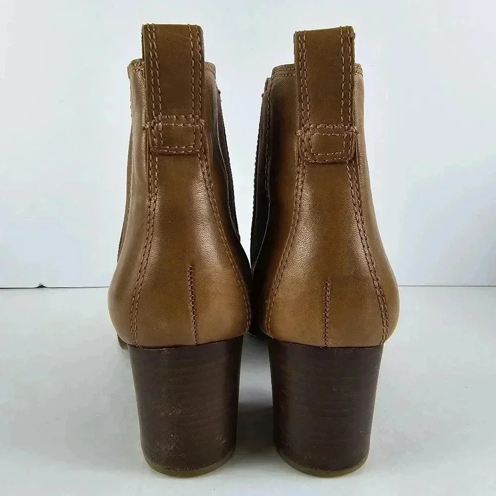 Madewell Regan pull on boot in Saddle brown Booties Short Heeled - Picture 9 of 14